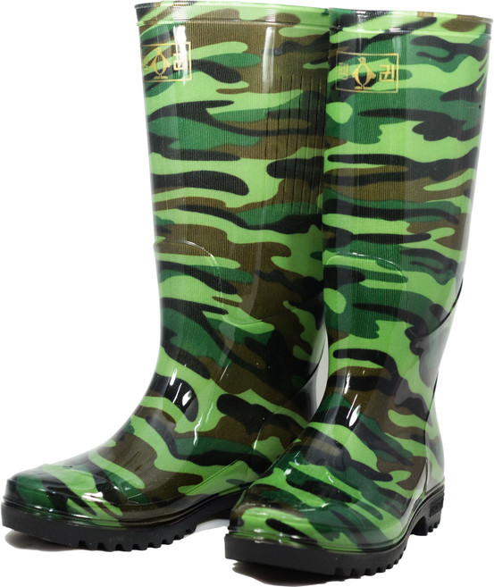 펭귄 얼룩무늬 고무 장화 작업 농사 미끄럼방지