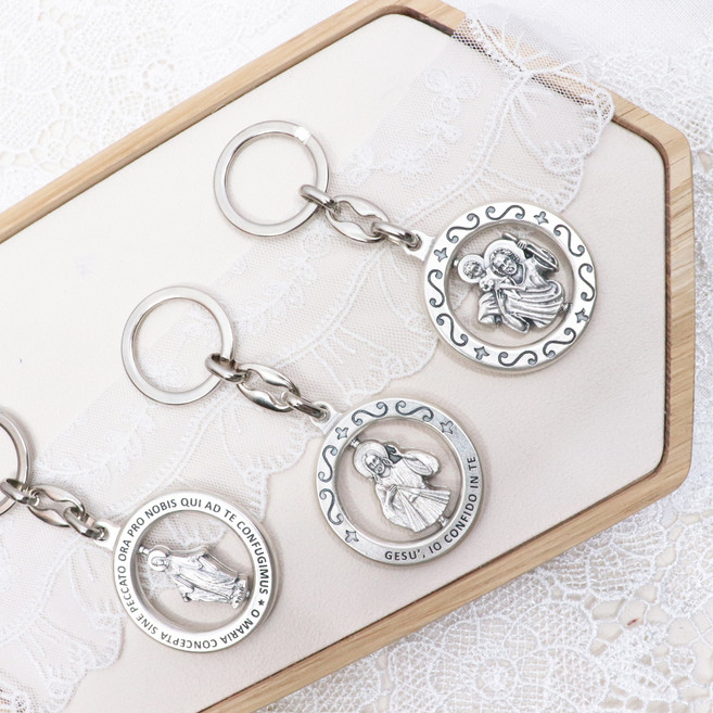 회전하는 이태리 가방 열쇠고리