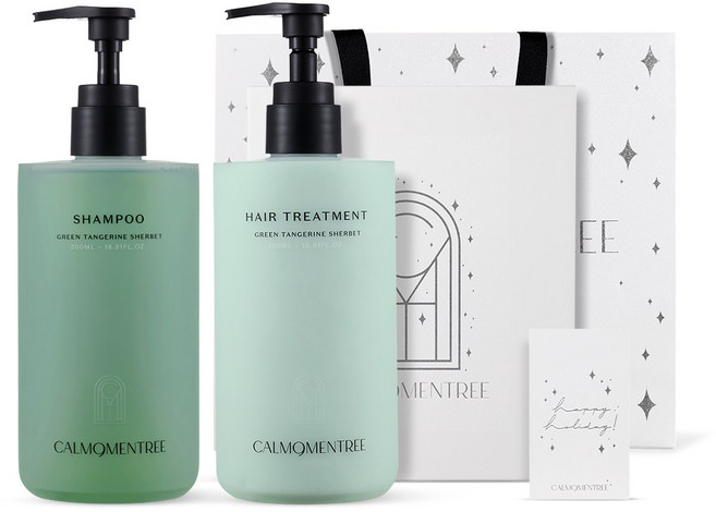 캄모멘트리 청귤 셔버트 탈모완화 샴푸&트리트먼트 헤어 세트 (500mlx2), Congratulations, 2개, 500ml