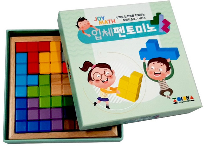 조이매스 [조이매스] 입체펜토 교구(컬러원목)