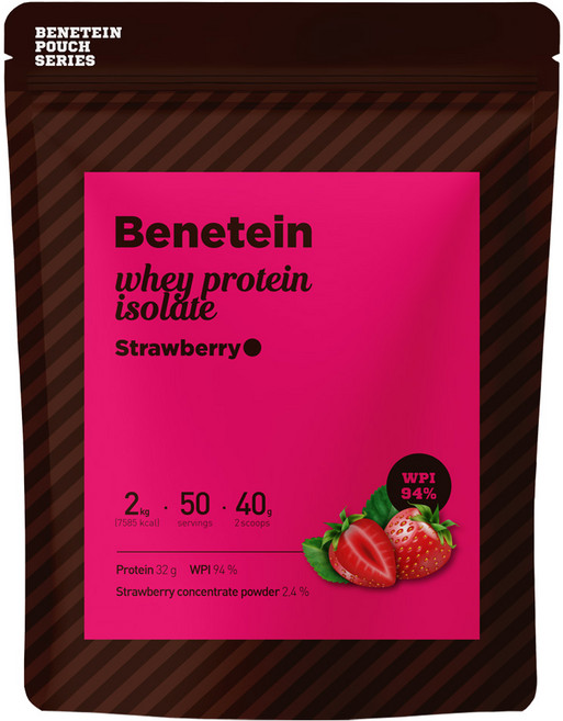 베네틴 포대유청 단백질 보충제 WPI 딸기맛, 1개, 2kg