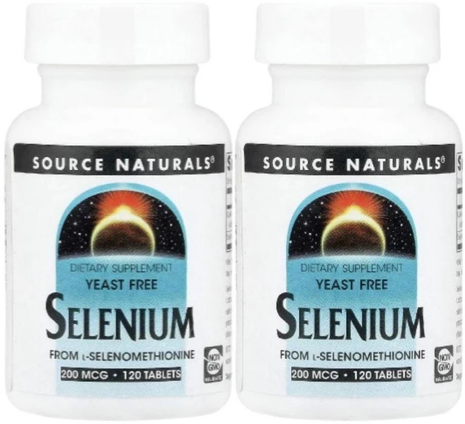 소스내추럴스 셀레노메티오닌 셀레늄 120정 2개 셀레니움 Selenium - 쿠팡
