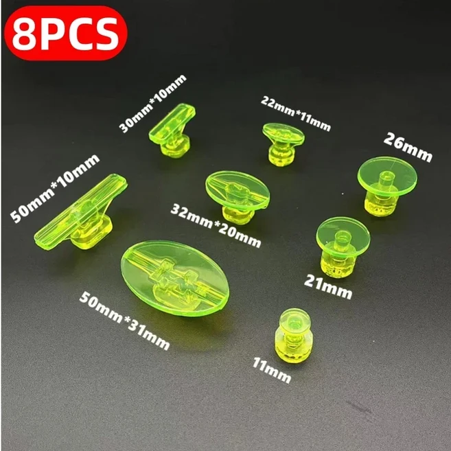 8개입 무도색 덴트 리페어 글루 탭 자동차 제거 도구 차량 수리 키트 (차체 수리용), 01 8PCS