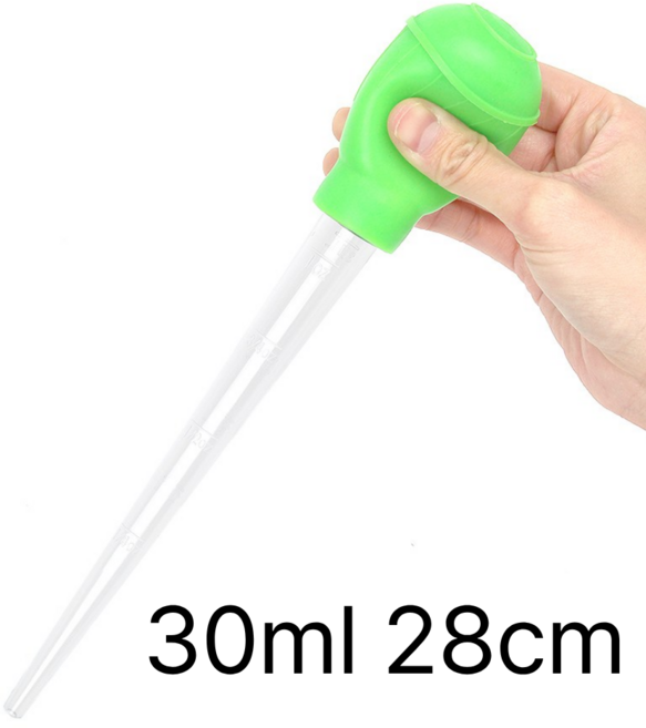 어항 스포이드 30ml 50ml 청소 집똥기 구피 치어 분리, 1개