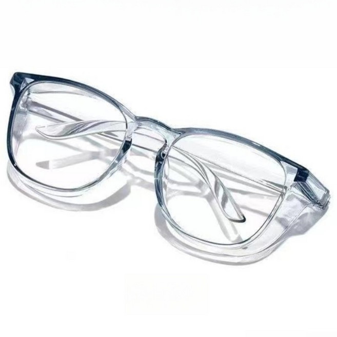 에쉬울프 투명 블루라이트 안티포그 보안경, 그레이, 1개