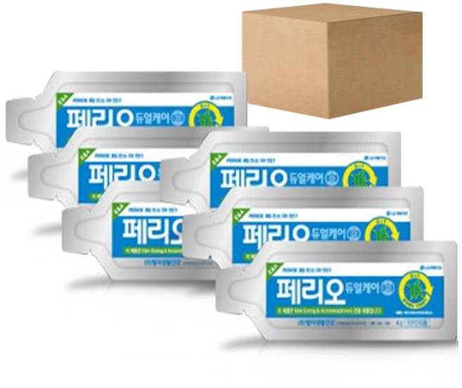 일회용 페리오 치약 듀얼케어 4g 100개 여행용 휴대용 - 쿠팡