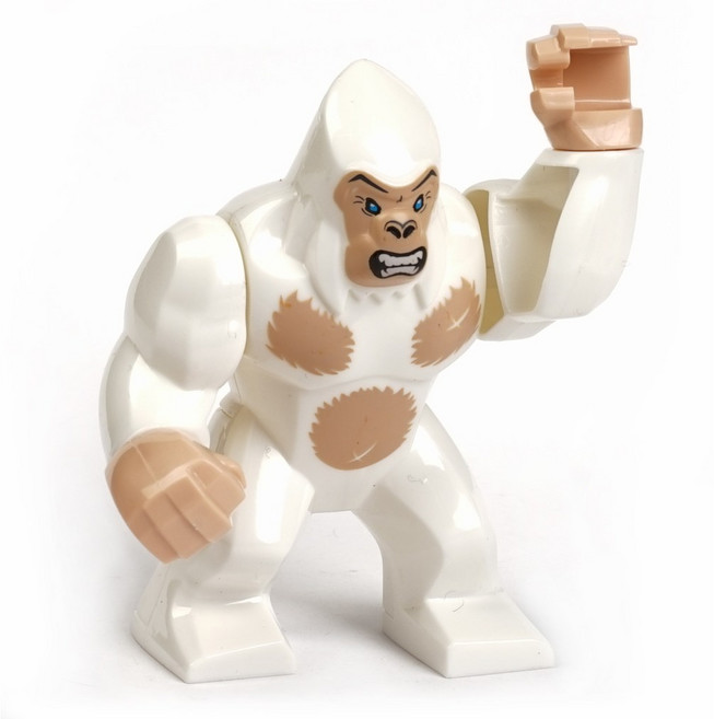 고질라 킹콩 기도라 호환레고 블럭 미니 피규어, 17. 화이트 킹콩, 1개