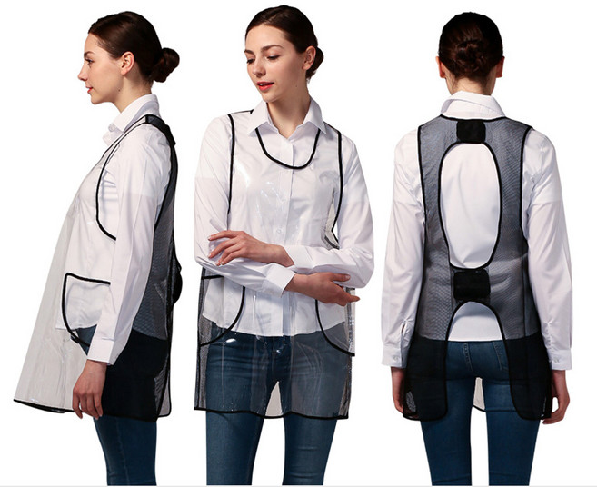 [가르미르] 투명 백메쉬 미용실 앞치마(포켓) M/L 사이즈, M, 1개