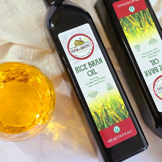 팜투마켓 현미유 500ml 선물세트 아기식용유 현미오일 미강유, 1세트