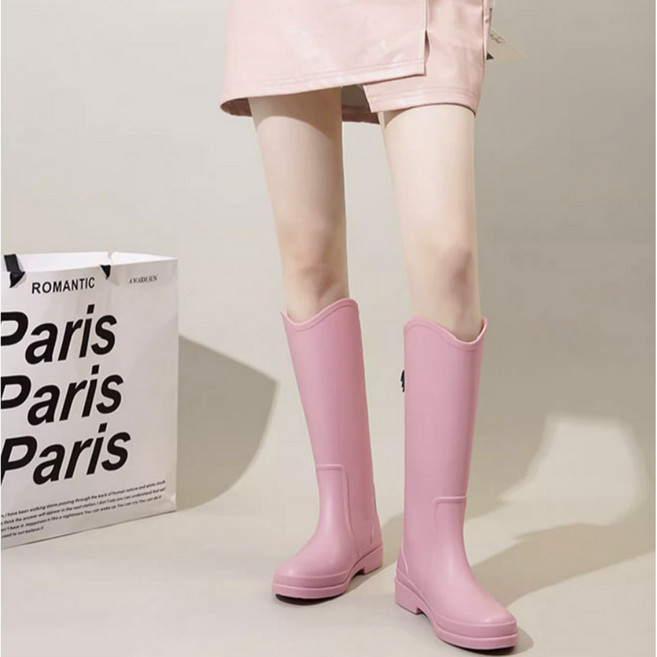 루비앤 미끄럼방지 비장화 웨스턴 무드 레인부츠 장마철 PVC소재 완벽한 방수기능 장화