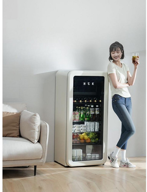 미니 음료냉장고 술냉장고 홈바 가정용 냉장고 에너지 효율 인테리어 작은냉장고, G. 243L - 밀크티