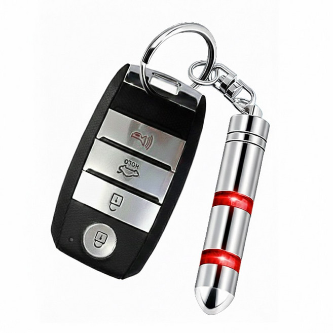 싸이소 3세대 정전기 방지 키링 키홀더 2단 필터, 1개, 레드