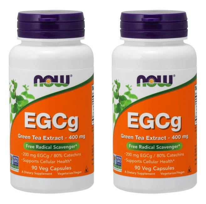 나우푸드 EGCg 녹차 추출물 400mg 베지 캡슐, 2개, 90정 - 쿠팡