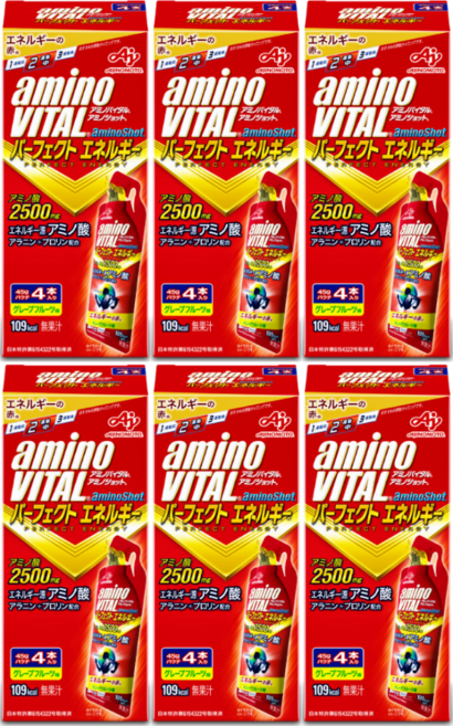아미노바이탈 2500mg 에너지젤 자전거 등산 러닝 아미노산 bcaa 스포츠 에너지 짜먹는 젤타입 식품, 180g, 6개