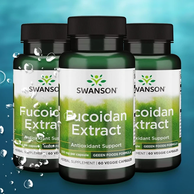 스완슨 후코이단 추출물 Fucoidan 500mg 60캡슐, 3개, 60정 - 쿠팡