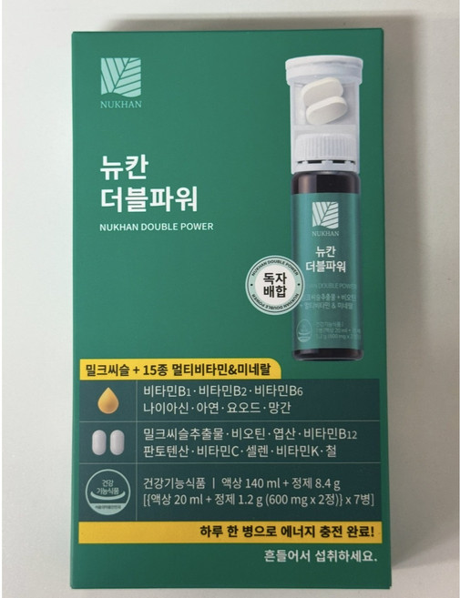 뉴칸 더블파워 밀크씨슬 멀티비타민, 7회분, 1개