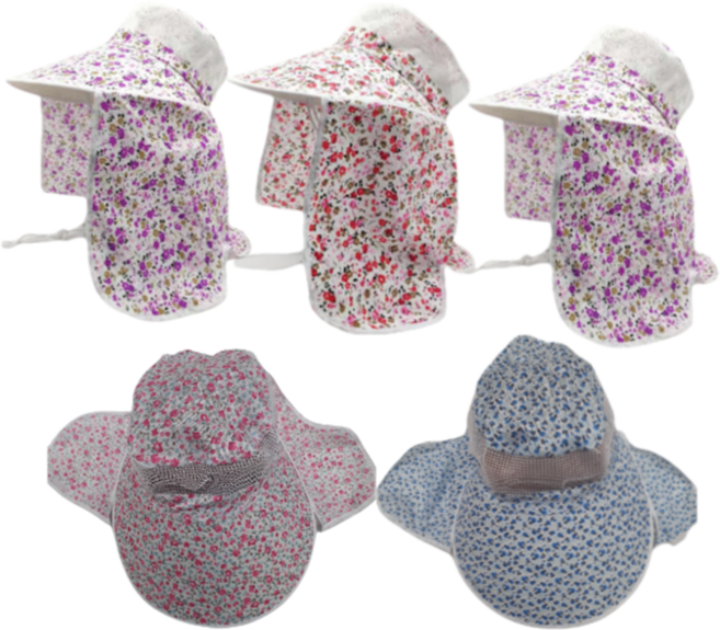 꽃무늬 농사모자 5개세트