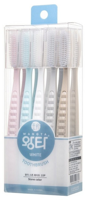 왕타 통칫솔 스톤, 10개입, 1개