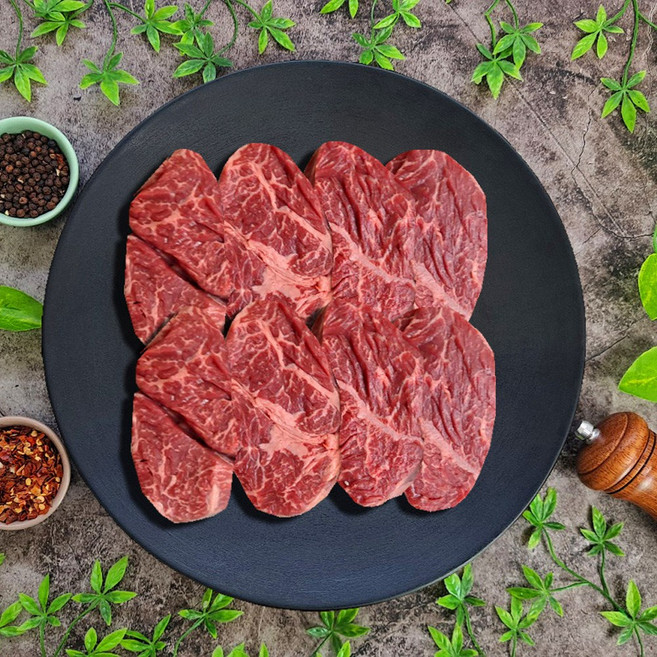 미국산 프레미엄 냉장 토시살스테이크 500g, 통두께(절단없음), 1개