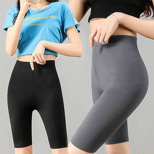 5부레깅스 쫄반바지 숏레깅스 쿨 여자레깅스 바이커쇼츠