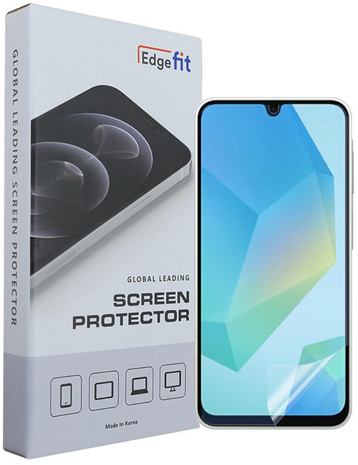 엣지핏 PET EPU 매트 무광택 저지문 하이브리드 액정보호필름, 1개