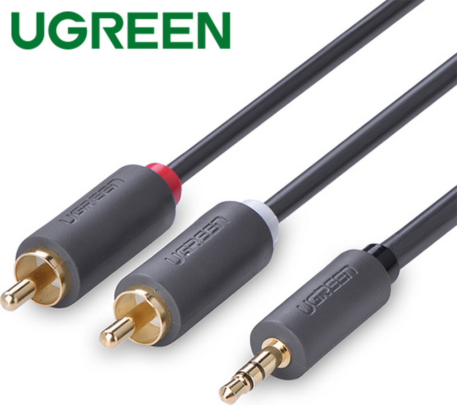 유그린 U-10512 3.5mm 스테레오 to RCA 2선 케이블 3m, 웨이브컴퍼니 쿠팡 본상품선택, 1