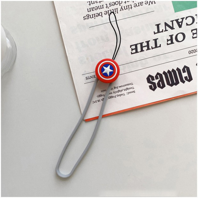 범쓰컴퍼니 캐릭터 손목 핸드폰 실리콘 휴대폰 스트랩 악세사리, 캡틴(s), 1개