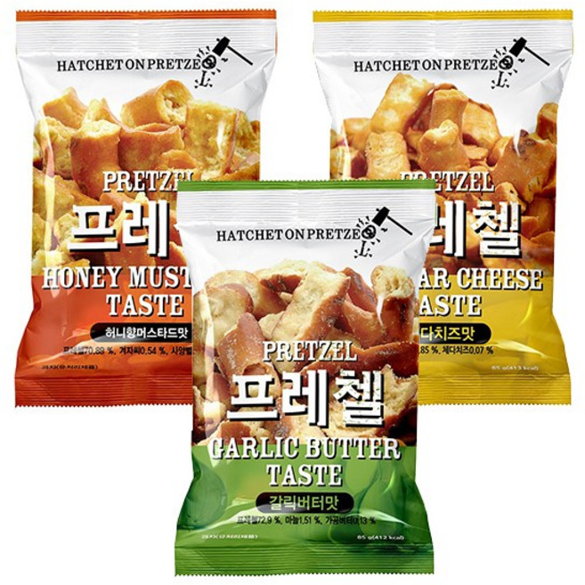 미성 프레첼 3종 혼합, 18개, 85g