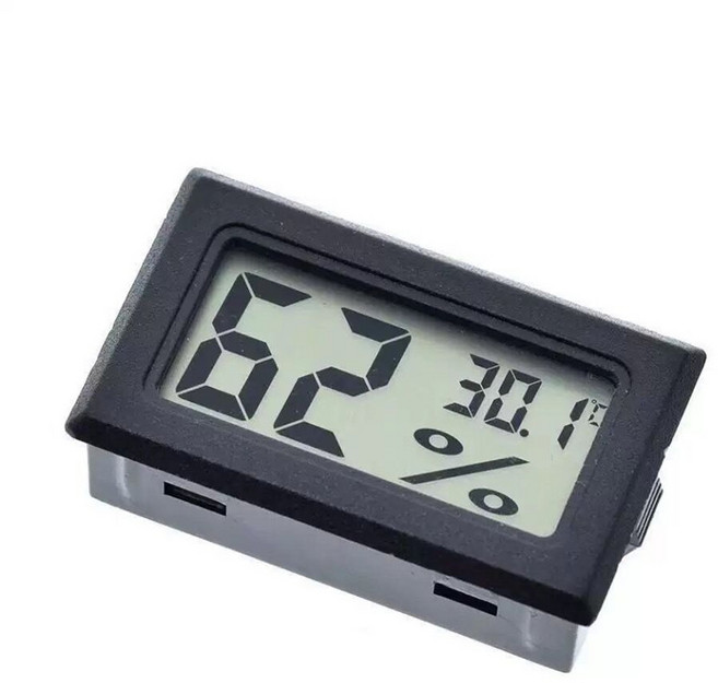 룸픽 디지털 온습도계 미니 센서내장형, 블랙, 1개