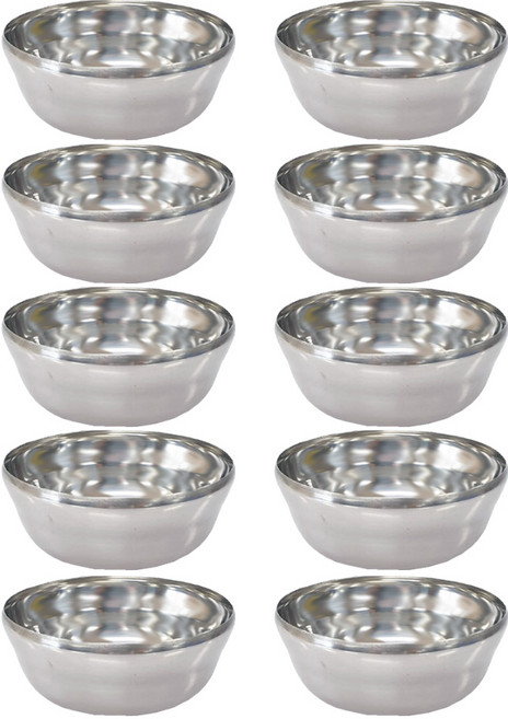 스텐 대접 대 13cm 10P 국그릇 어린이대접, 1세트