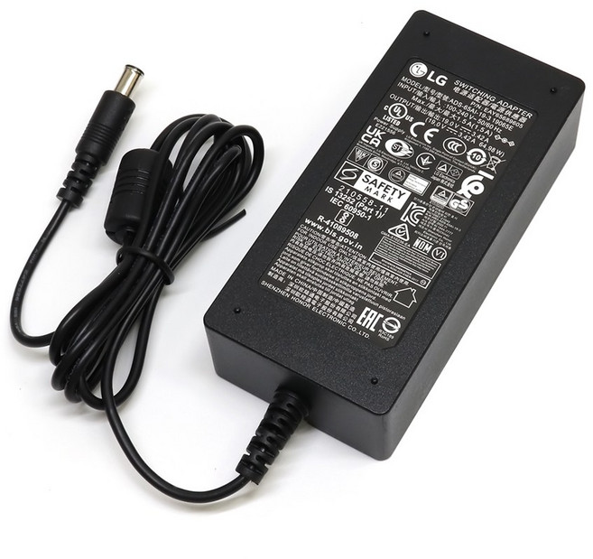 LG전자 정품 19V 3.42A 65W 6.5 어댑터 DA-65G19 충전기 S560-CH1MK / S550-GFA4L / RB380-AR88L / R380-AP4WK, 어댑터+케이블, 1개