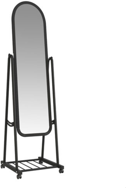 오아루 이동식 전신거울 1600, 블랙