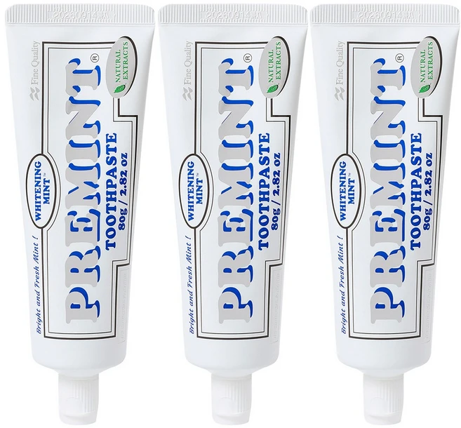 PREMINT 프레민트 화이트닝민트 레몬라벤더 치약, 80g, 3개 - 쿠팡