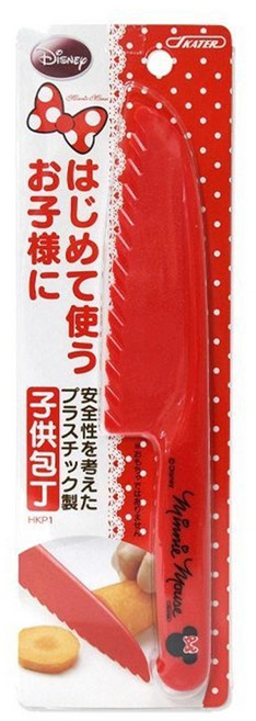 미니마우스 어린이칼 플라스틱칼 톱니칼 요리 교실 안전칼 어린이 요리칼, 1개