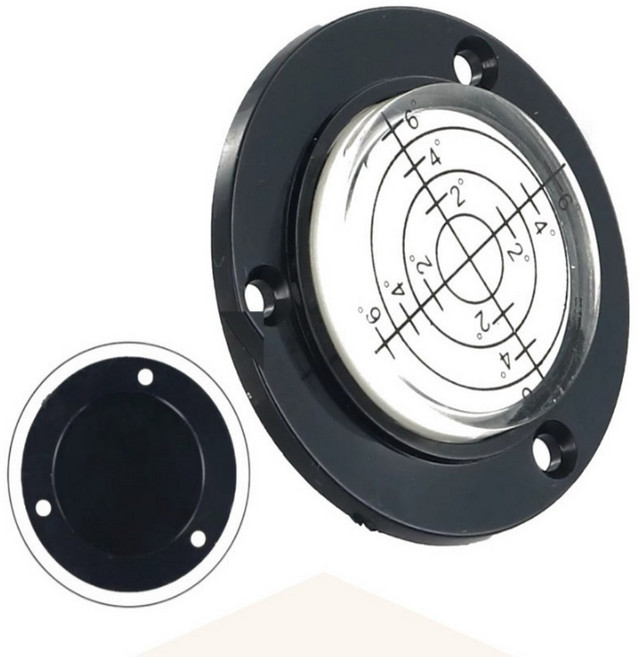 시크리트몰 원형 수평기 수평계 고정형 49mm (피스별매), 화이트, 1개