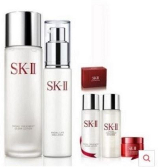 (정품)SK-2 스킨 로션 세트 SK2 페이셜 클리어로션 230ml+SK2 페이셜 리프트 에멀젼 100g+증정품, 1개