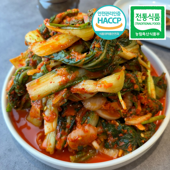 명품수랏간 100% 국산 전라도 아삭한 얼갈이겉절이, 1개, 2kg