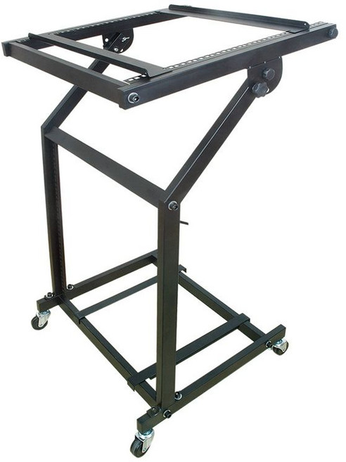 앰프 거치대 악기 오디오믹서 스탠드 프레임 음향기기 이동식 베이스 범용 렉, 12U 기기랙