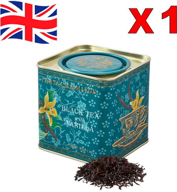 포트넘앤메이슨 바닐라 홍차 루스 잎 캐디 125g, 1개입, 1개