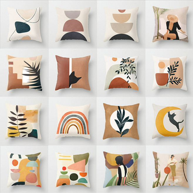 북유럽 디자인 쿠션 커버 45x45