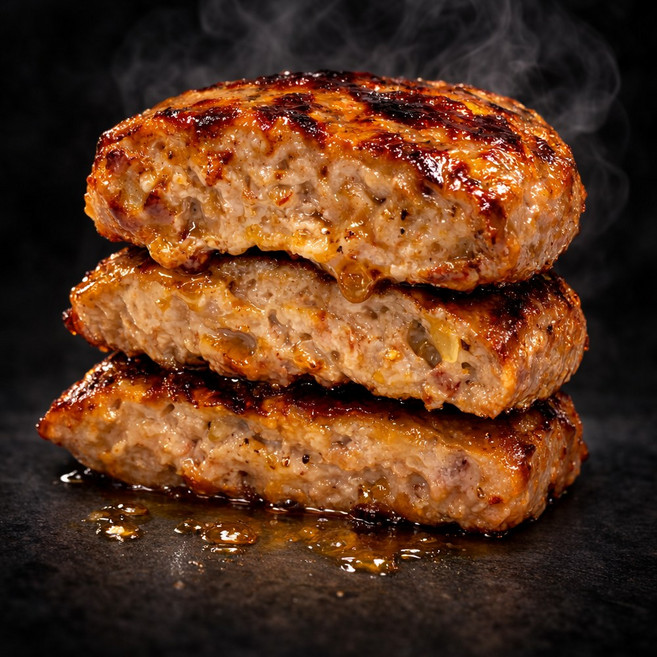 국내산 한우한돈 수제떡갈비 300g, 3개