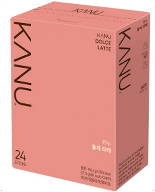 카누 돌체 라떼 커피 24T 스틱커피 음료 국민커피, 3박스, 8개입, 17.3g