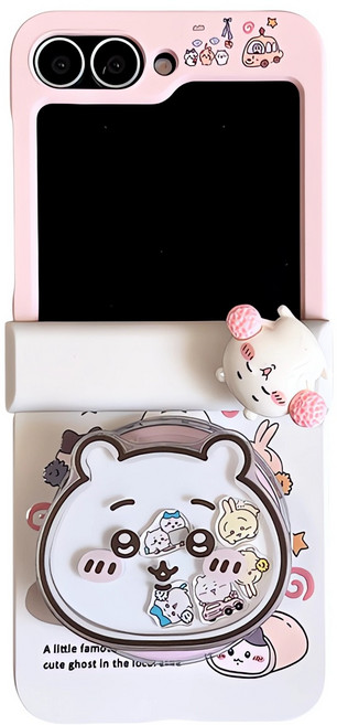 아펙시움 핸드폰케이스 z플립5 z플립6 z플립7 힌지보호 맥세이프 팔찌 케이스 귀여운 별인형