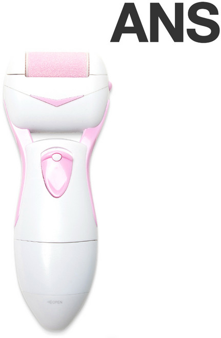 ANS 전동 발 각질제거기 핑크 굳은살제거기 롤링각질제거기 발각질 뒷꿈치각질제거기 발브러쉬 풋각질제거, 200g, 1개, 1개입