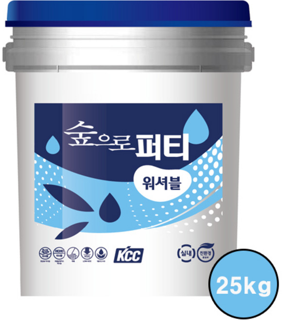 KCC숲으로 퍼티 워셔블, 화이트, 25kg, 1개