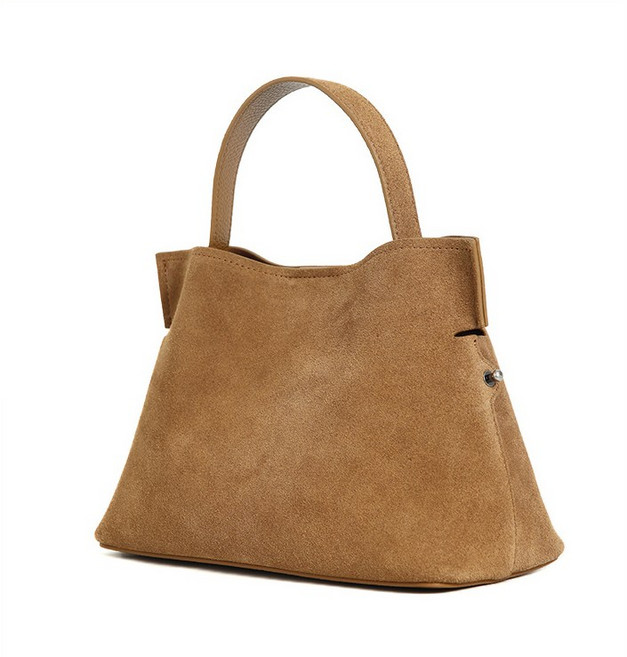 꾸팜 스웨이드 누벅 천연가죽 숄더백