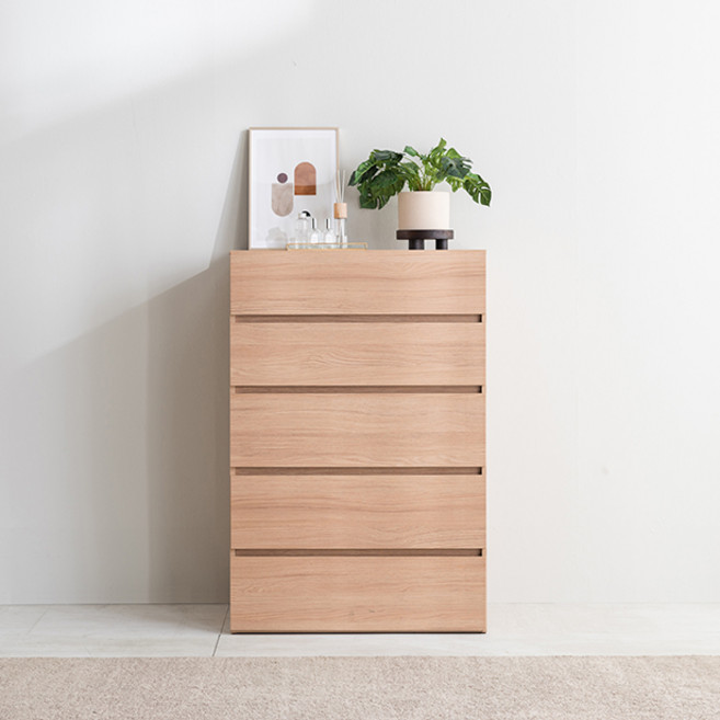 리타 5단 서랍장, 웜화이트