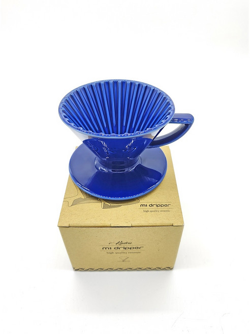 Hasami 波佐見燒 M1 錐形濾杯 簽名版, 紺青藍, 1個