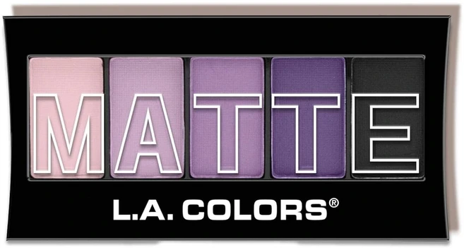 LA COLORS 5색 매트 아이섀도 팔레트 퍼플 캐시미어 CEM473, LA COLORS 5색 매트 아이섀도 팔레트 퍼플 캐시, 1개 - 쿠팡