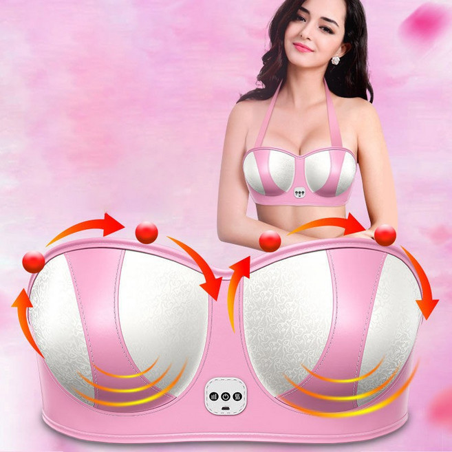 Nichiyou 가슴안마기 가슴관리 몸매관리기 진동마사지기, 분홍색